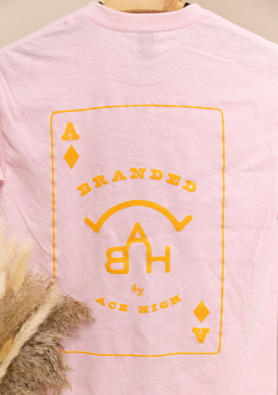 BAH T-shirt - Pink Playing Card