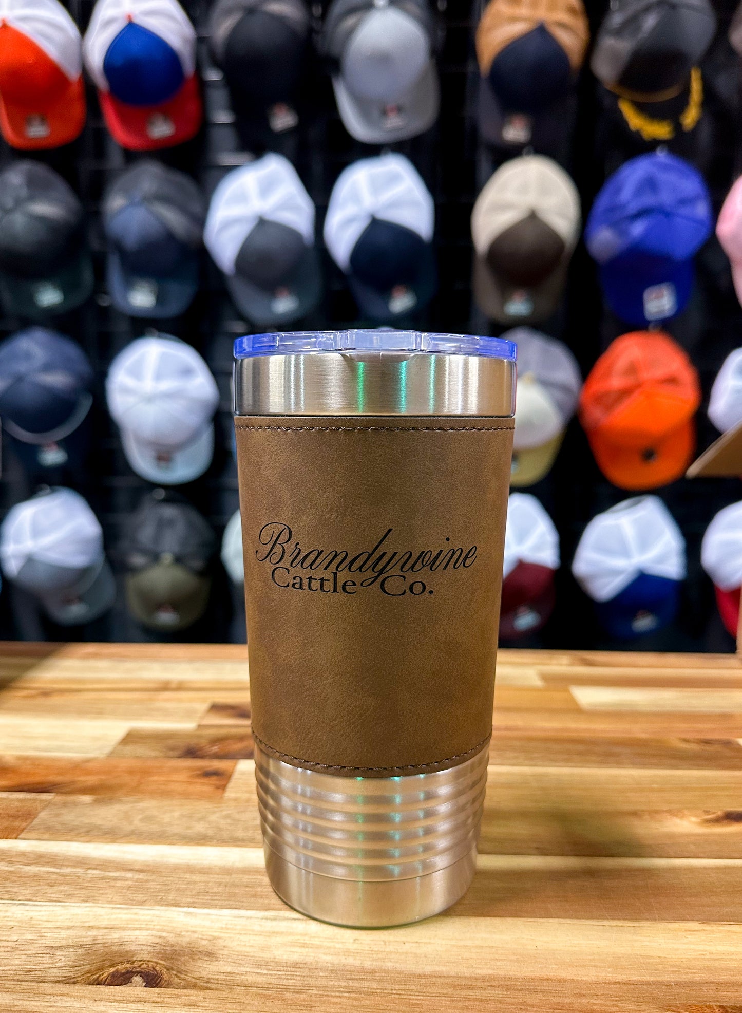 Leatherette Wrapped Tumbler - 20oz