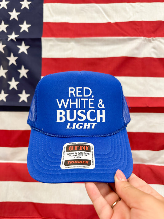 RED, WHITE, & BUSCH LIGHT TRUCKER