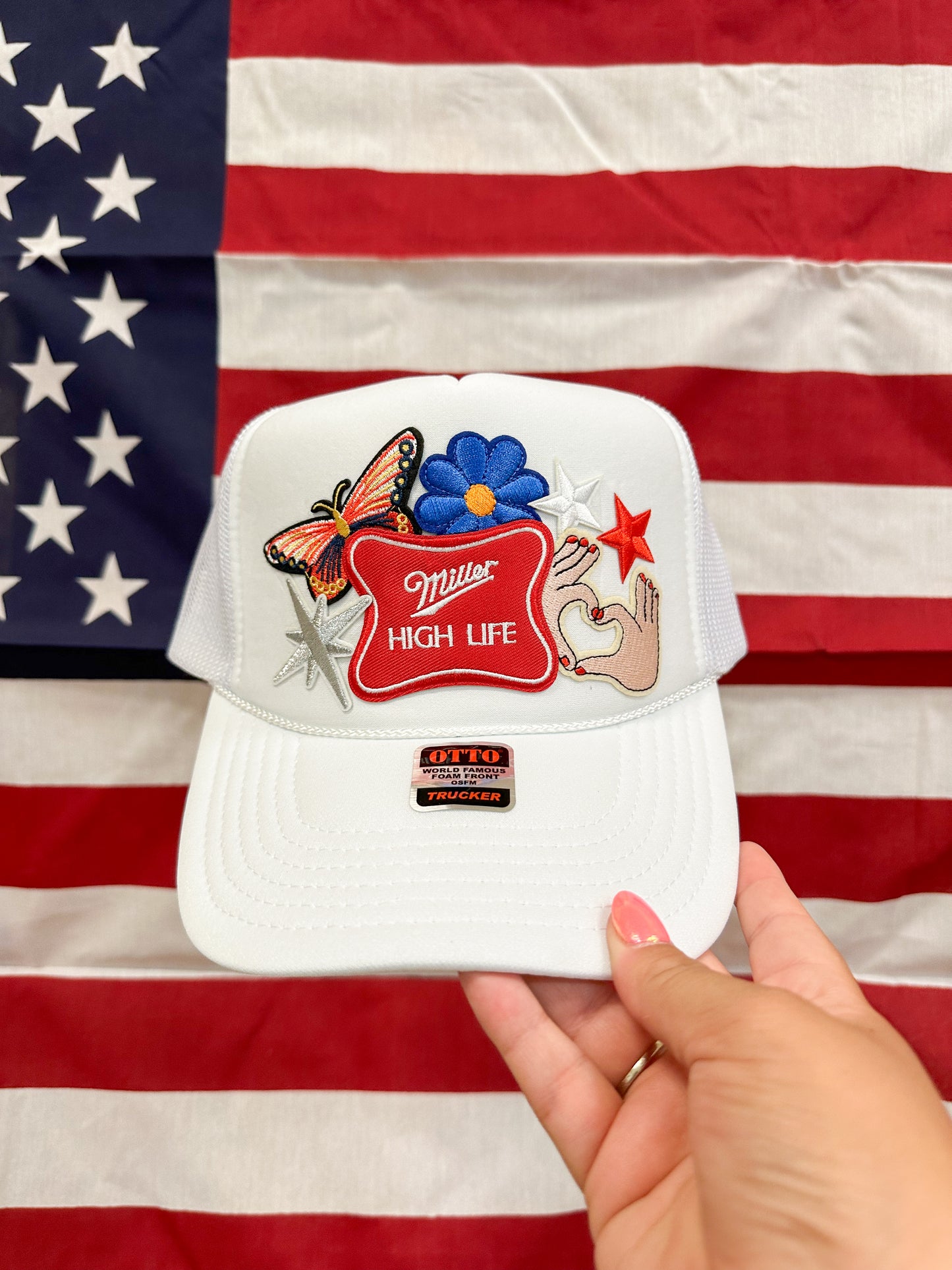 MILLER HIGH LIFE PATCH TRUCKER