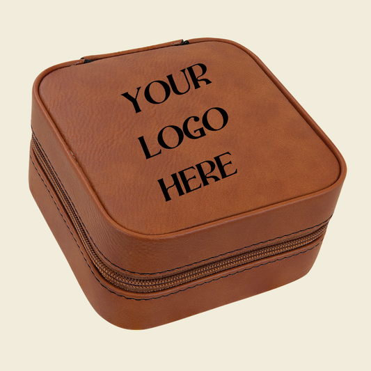 Leatherette Jewelry Travel Case - 4”x4”